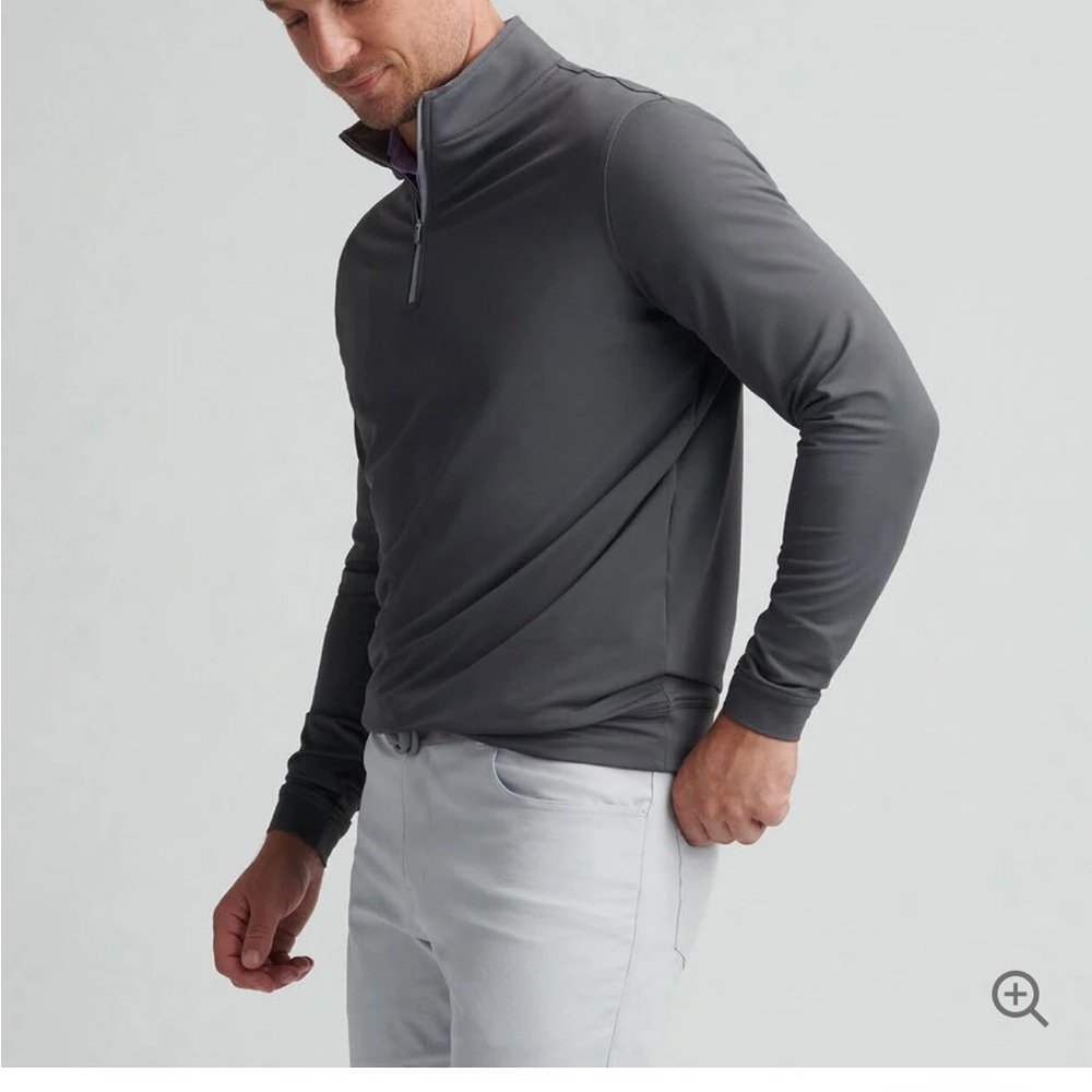 Peter  Millar  Perth Performance Quarter Zip 
New With Tag size small gray